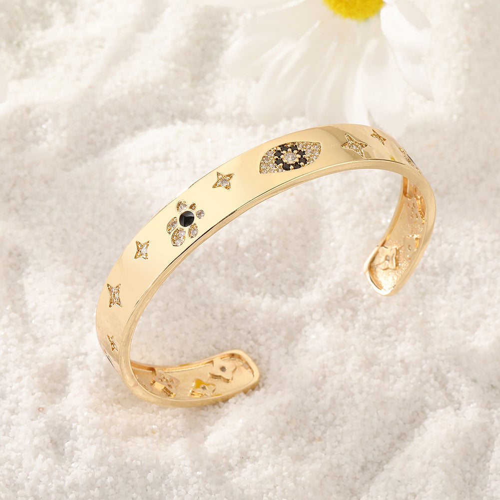 Wholesale Wide Version Devil Eye Opening Bracelet