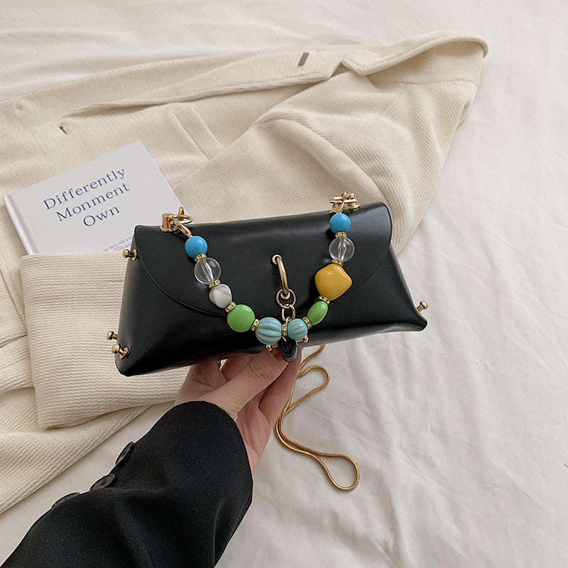 Wholesale Candy Color Chain PU Single Shoulder Crossbody Bag