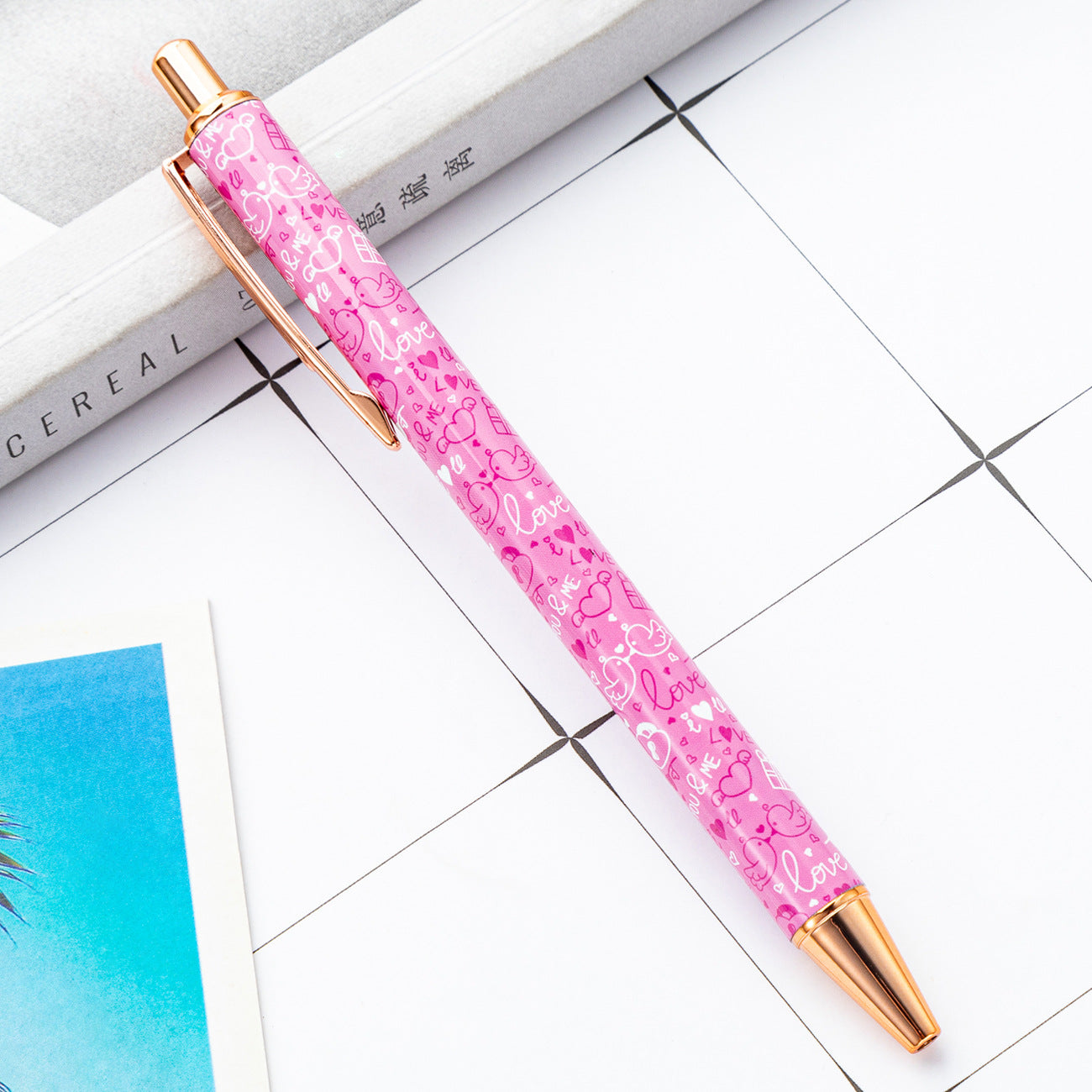 Wholesale of Valentine's Day Metal Action Pens