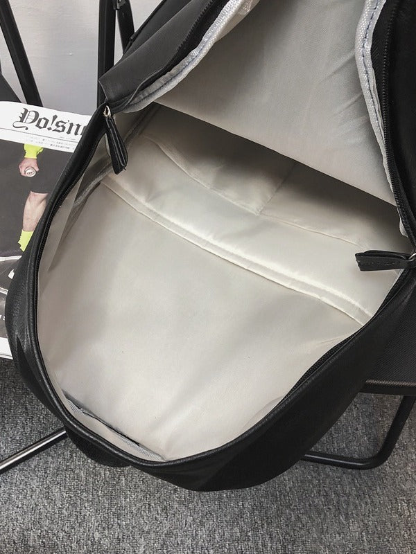 Wholesale Pu Soft  Schoolbag College Student Casual Travel Backpack