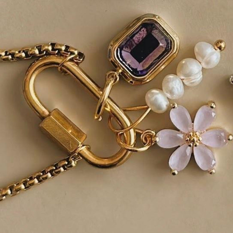 Wholesale Colored 12 Birthday Stones Diy Female Twelve Birthday Stone Cube Colored Zircon Pendant