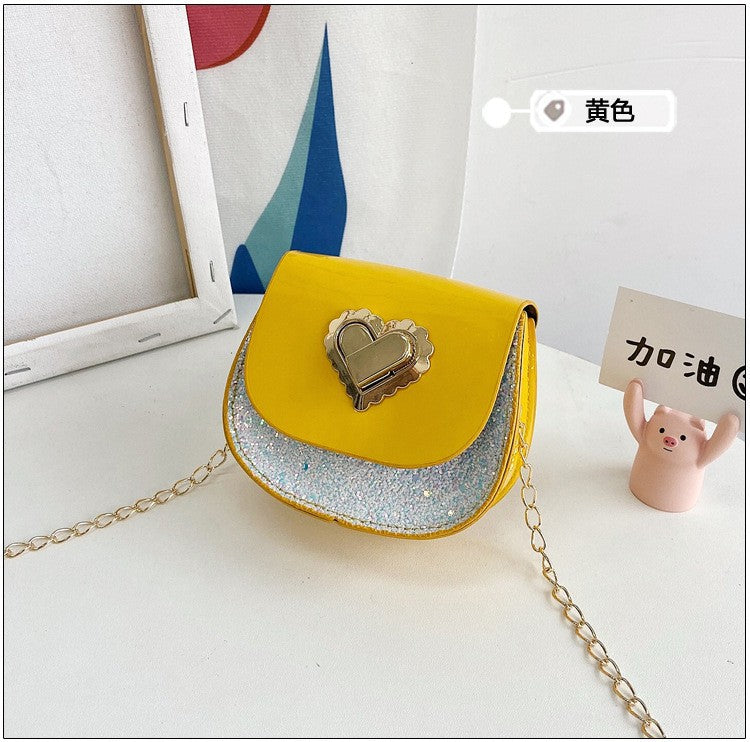 Wholesale Sequin New Children's PU Diagonal Bag