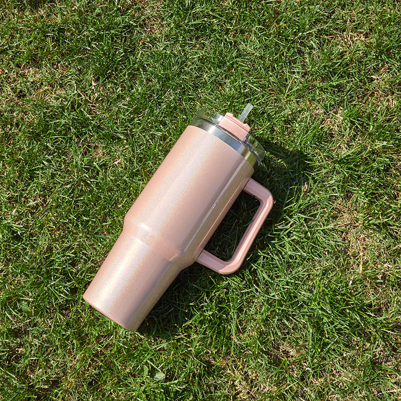 Wholesale 40oz Car Cup Stainless Steel Insulated Car Water Cup Rainbow Paint Ice Bullies Cup