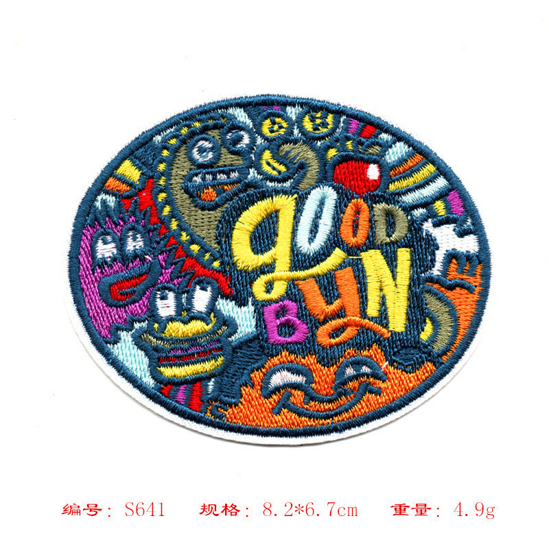 Wholesale Embroidered Round Cap Badge Chic Patch For Caps Bags Clothing Accessories