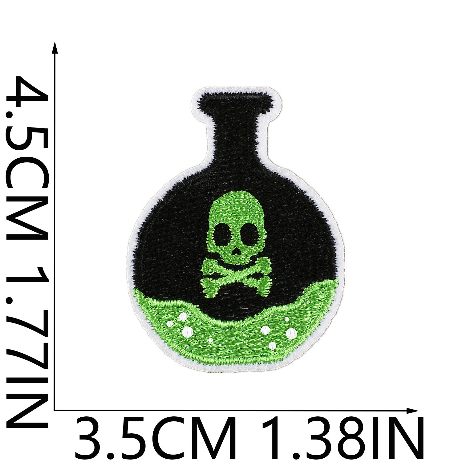 Wholesale   Web Ghost Embroidered Iron On Patches Polyester Thread Sheet For ets Backpacks