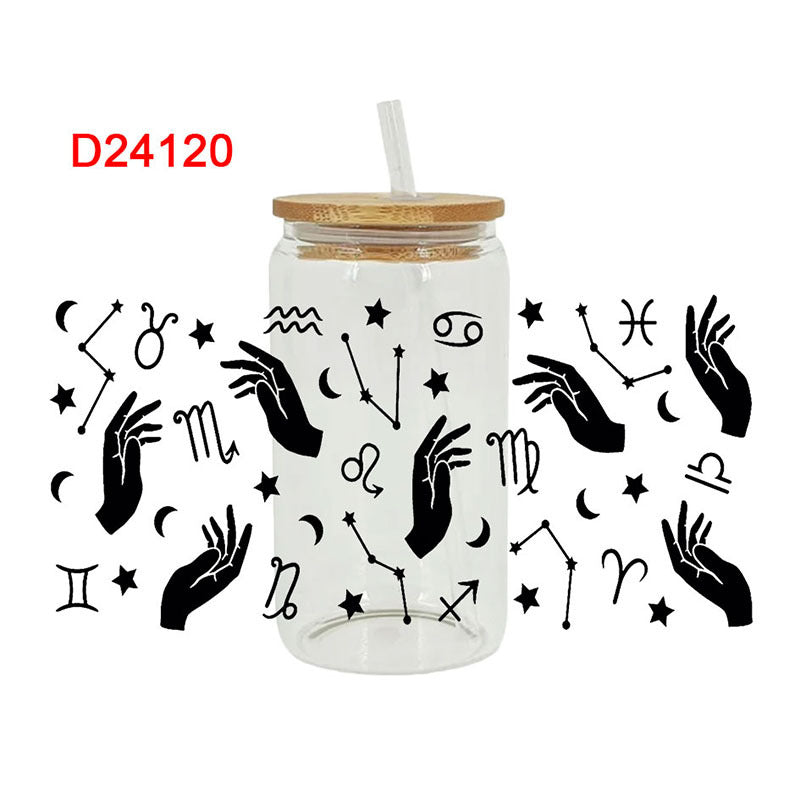 Wholesale Bat Ghost Halloween 16oz Cup UV DTF Wraps