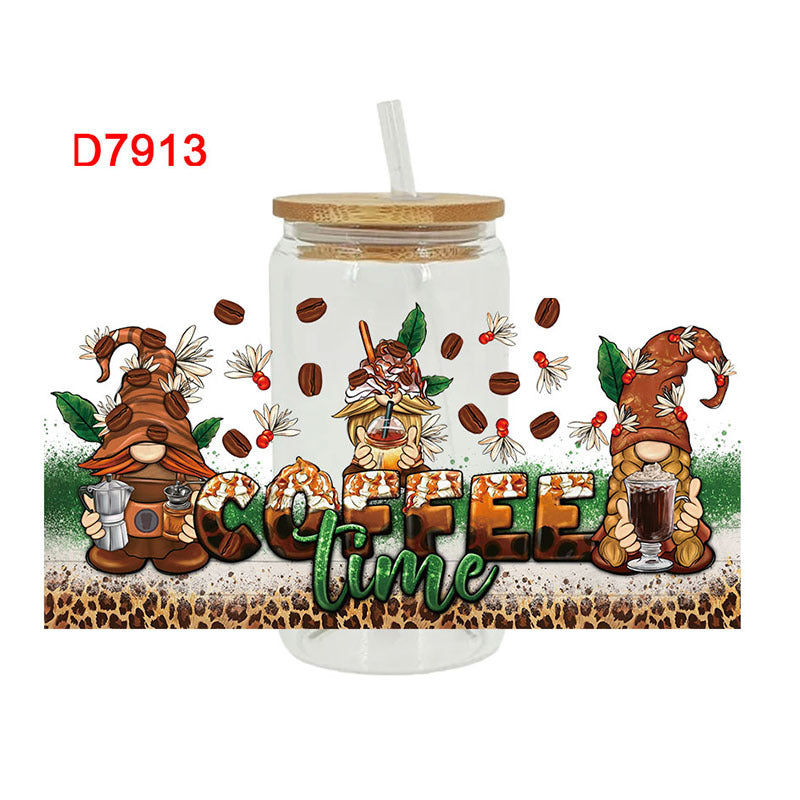 Wholesale Cute Pumpkin Series 16oz Cup UV DTF Wraps