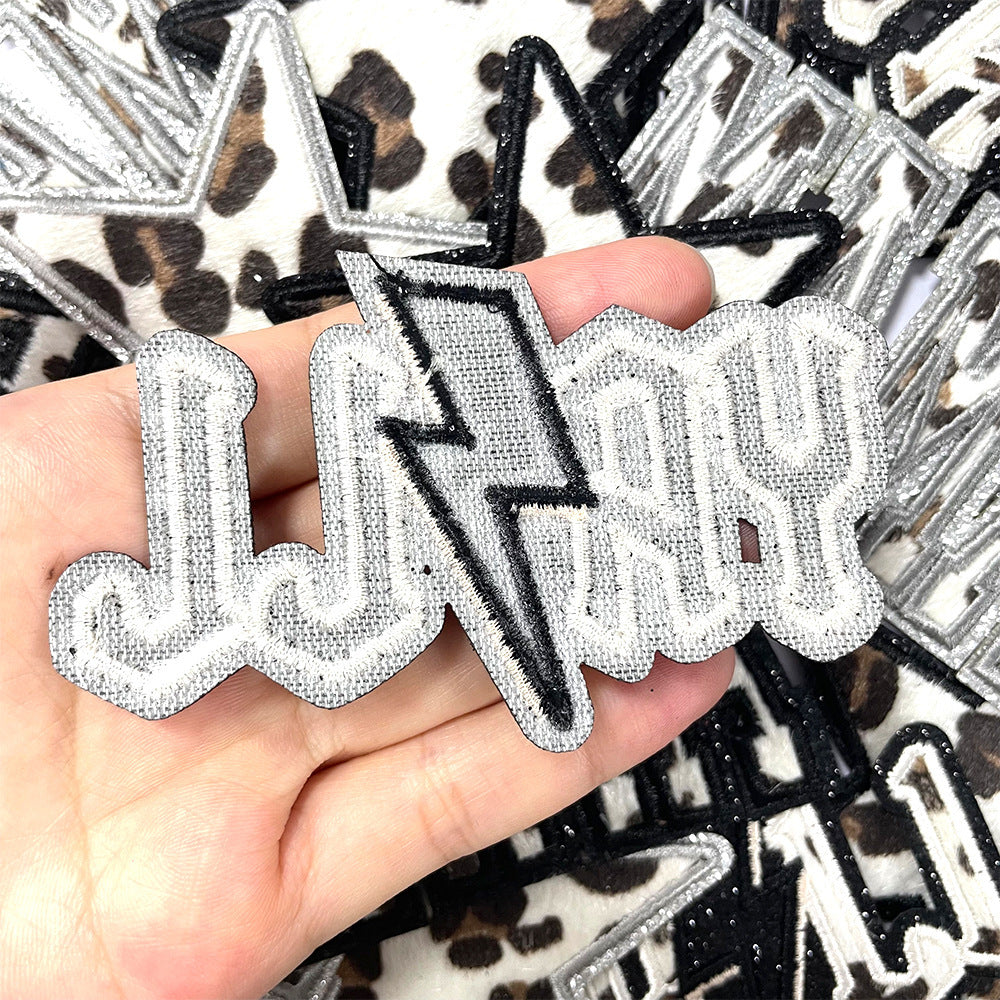 Wholesale Leopard Print MAMA Iron On Embroidered Patch DIY Fashion Accessory For Hats Bags Clothing Gift Boutique