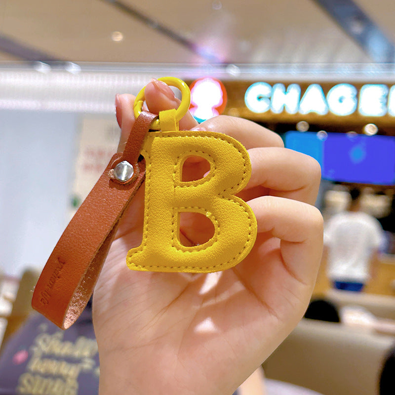 Wholesale Leather Keychains With English Letters