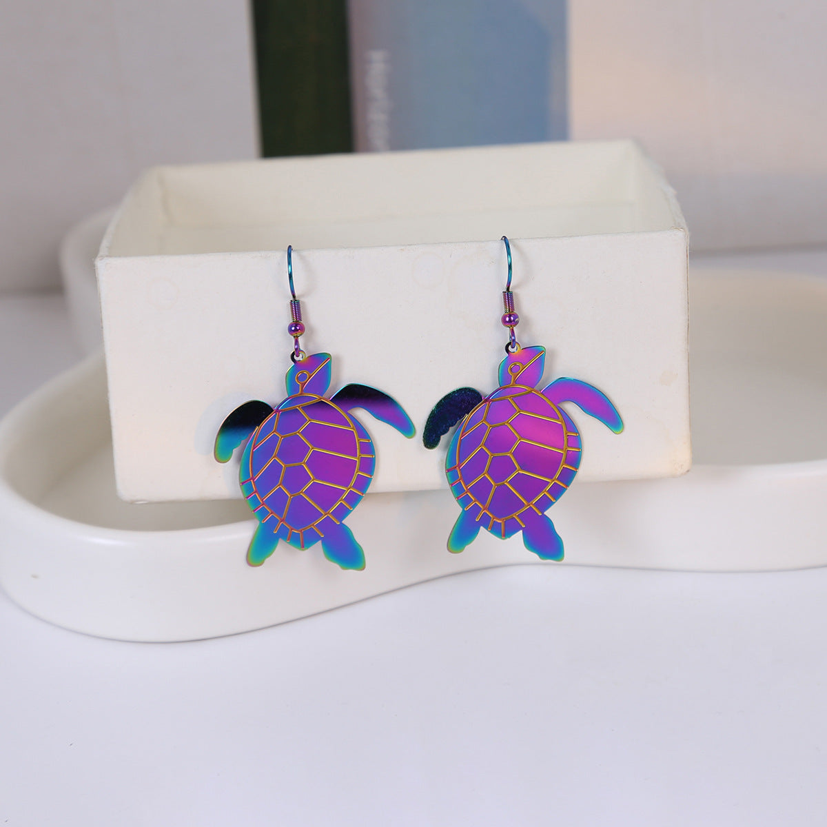 Wholesale Colorful Ocean Series Niche Colorful Shell Jellyfish Earrings