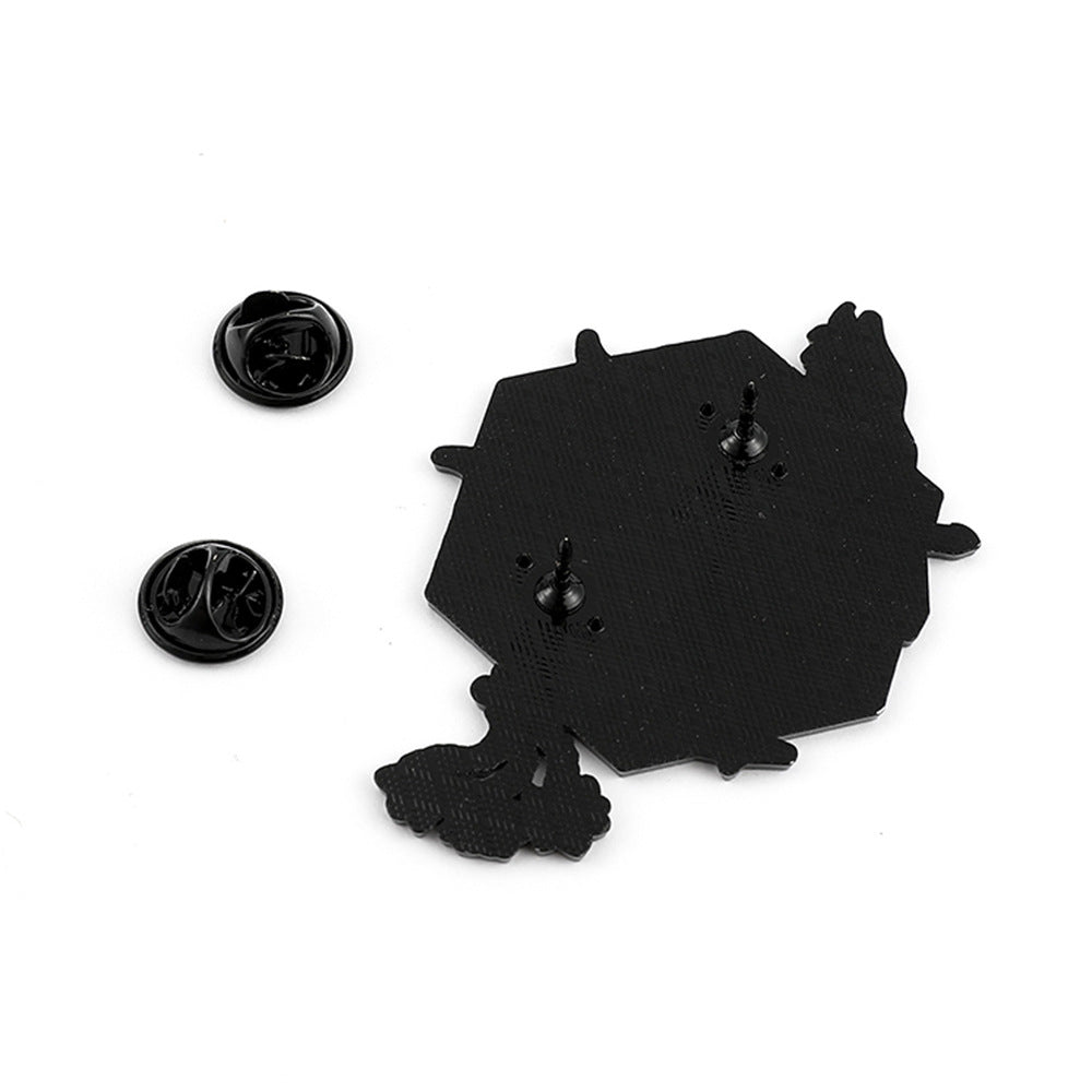 Wholesale Cute cartoon metal badge Brooch