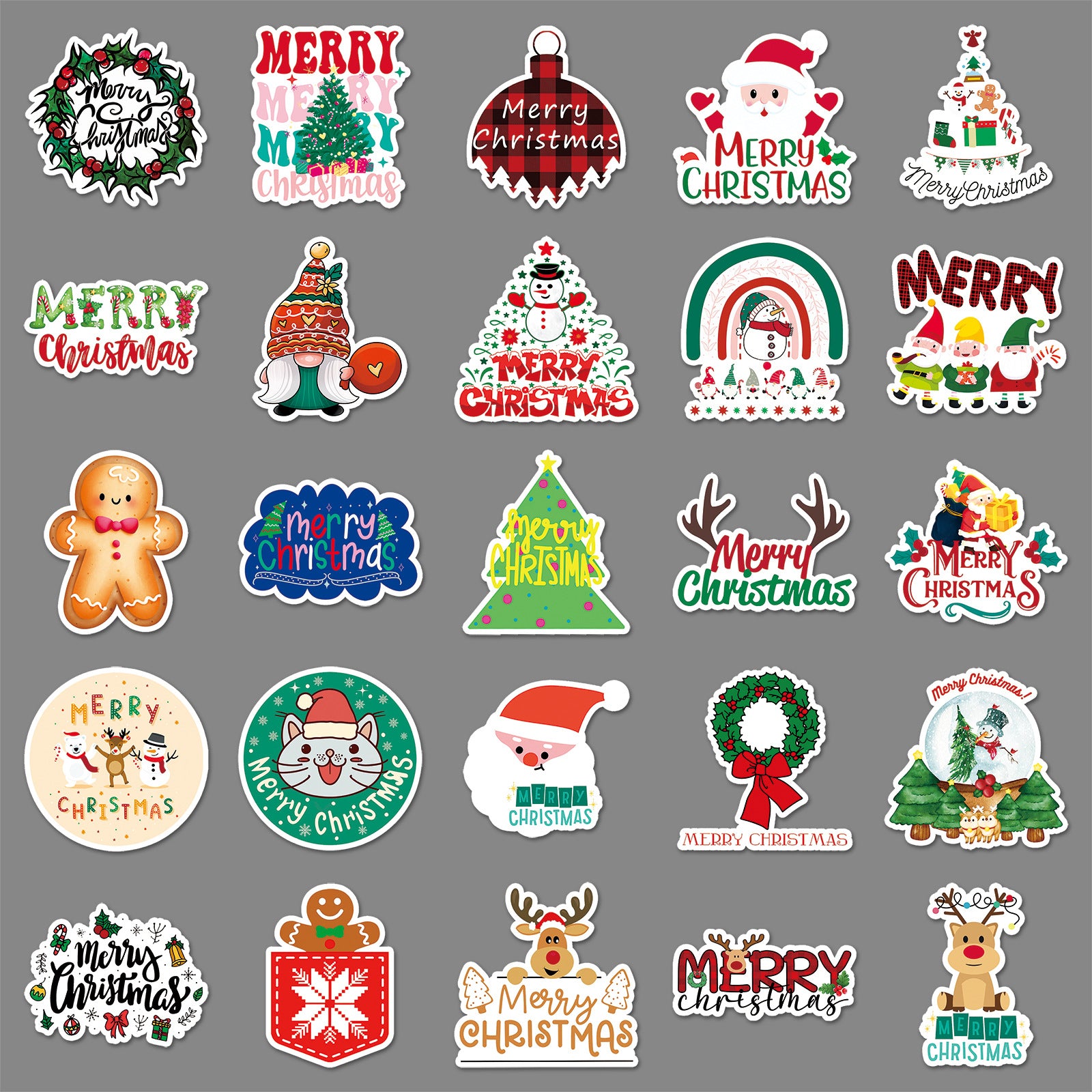 Wholesale 50pcs/ pack Christmas graffiti stickers