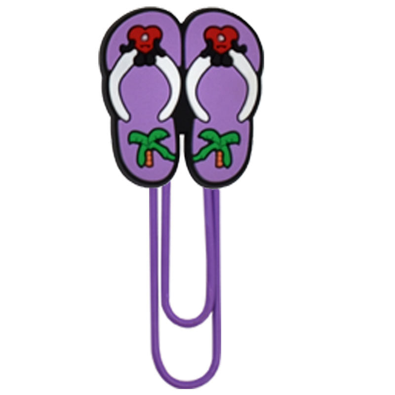 Wholesale Random 50pcs/pack Cloud Star Slippers Paper Clip Bookmark