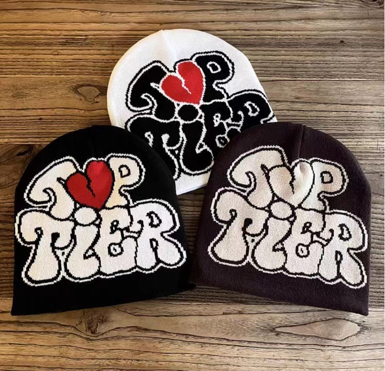 Wholesale Autumn and Winter Multicolor Letter Love Acrylic Woolen Hat