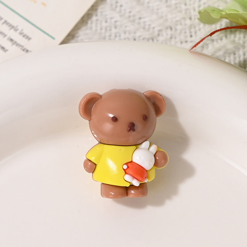 Wholesale 10pcs Cute colored cartoon 3D Focal Beads