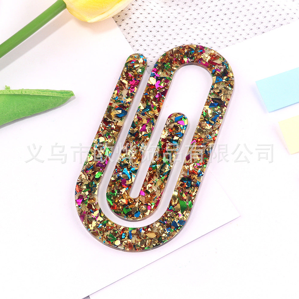 Wholesale 10pcs  Acrylic paperclip bookmark