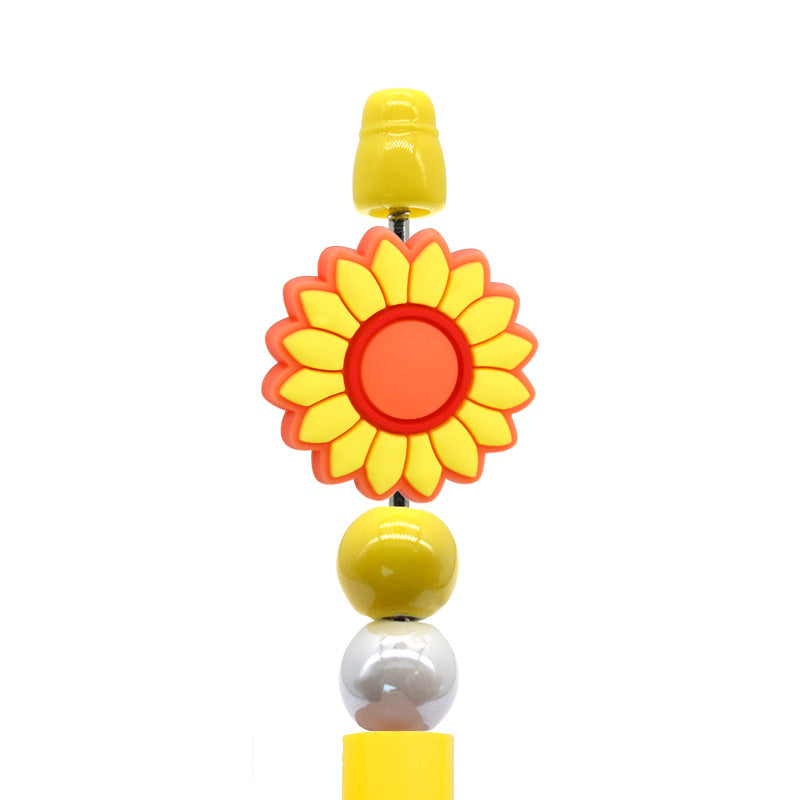 Wholesale Random 100pcs/pack  Cartoon Butterfly Flower Beads Focal Beads