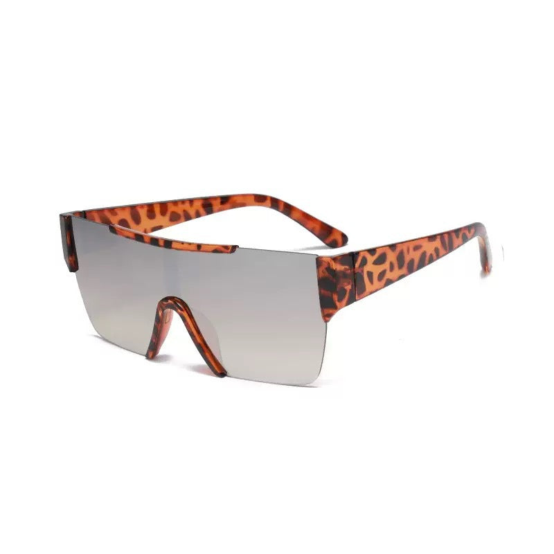 Wholesale One-piece large frame gradient sunglasses
