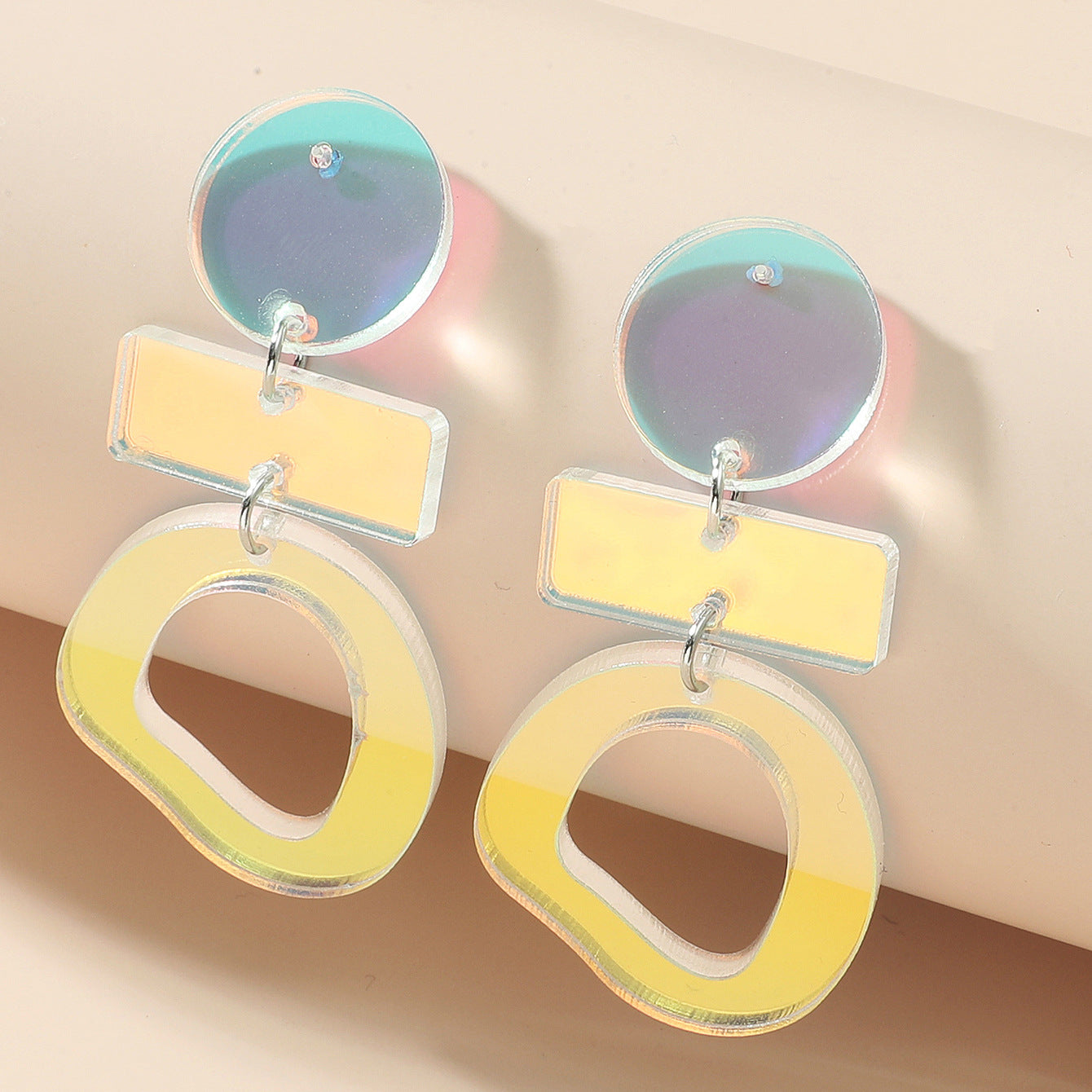 Wholesale of New Summer Creative Colorful Love Butterfly Acrylic Earrings