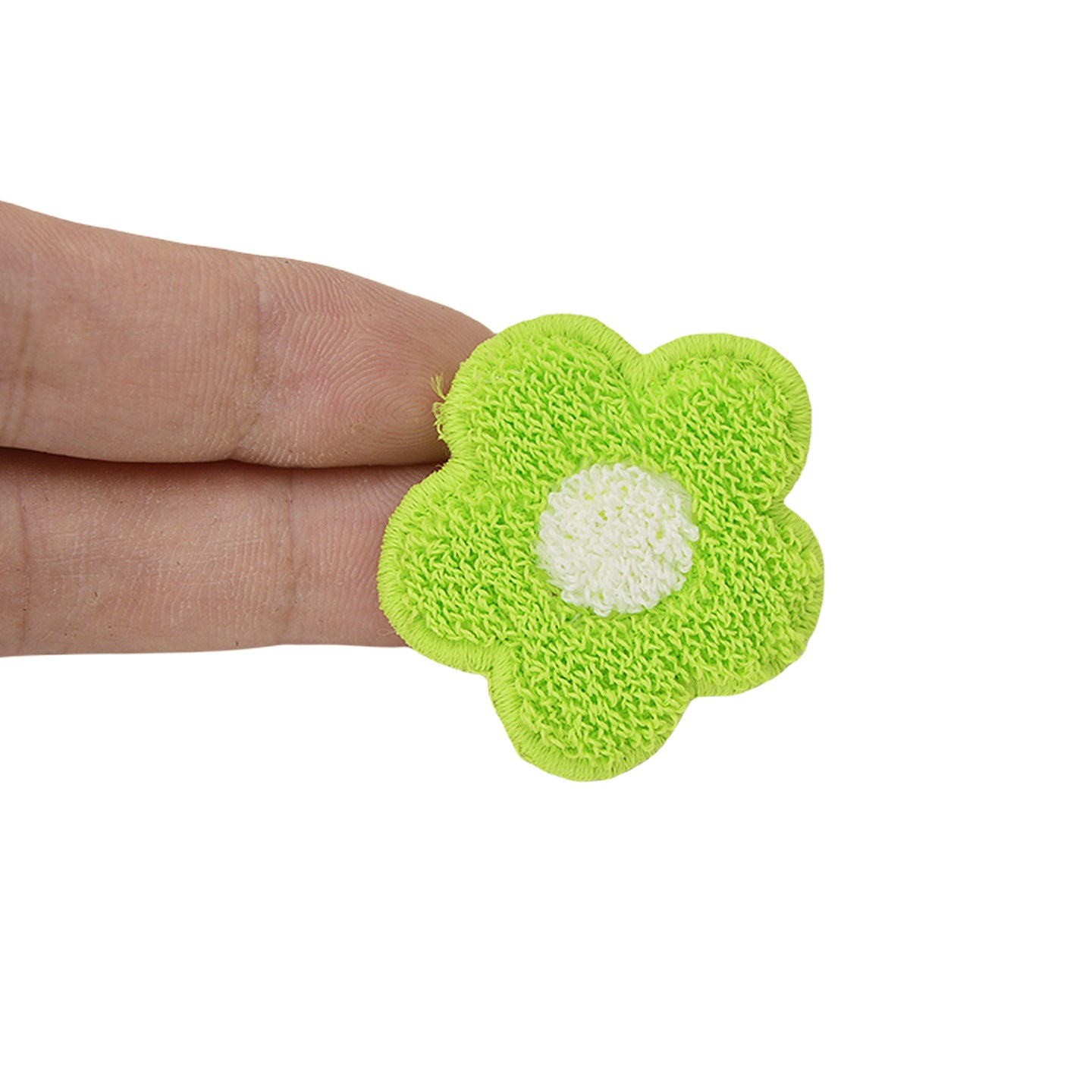 Wholesale Polyester Cartoon Purple Sunflower Embroidered Patches For Kids DIY Towel Bag Clothing Decoration