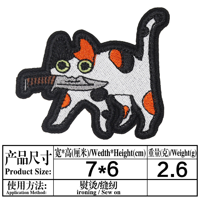 Wholesale Twill Cartoon Duck Embroidered Iron On Patches DIY Clothing Towel Applique 4 Styles Boutique Resale