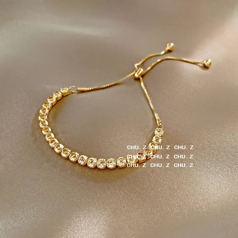 Wholesale ins cold style design adjustable drawstring Gypsophila bracelets