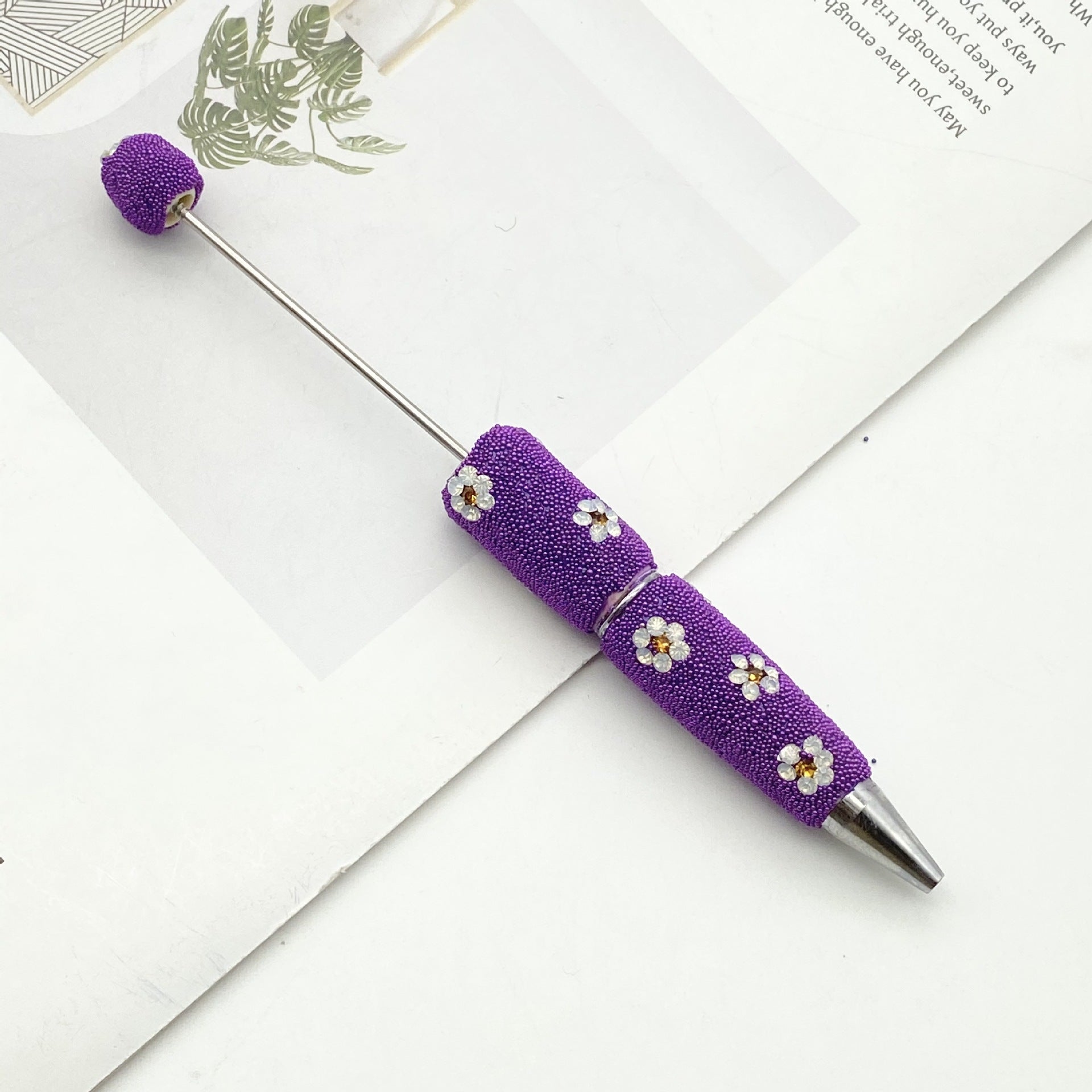 Wholesale Daisy diamond beaded pen