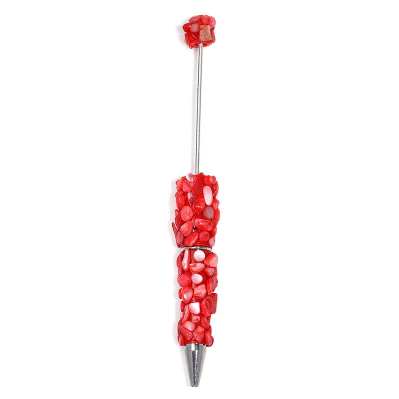 Wholesale 5pcs Colorful Shell Heavy Beaded Cute Pen DIY Creative