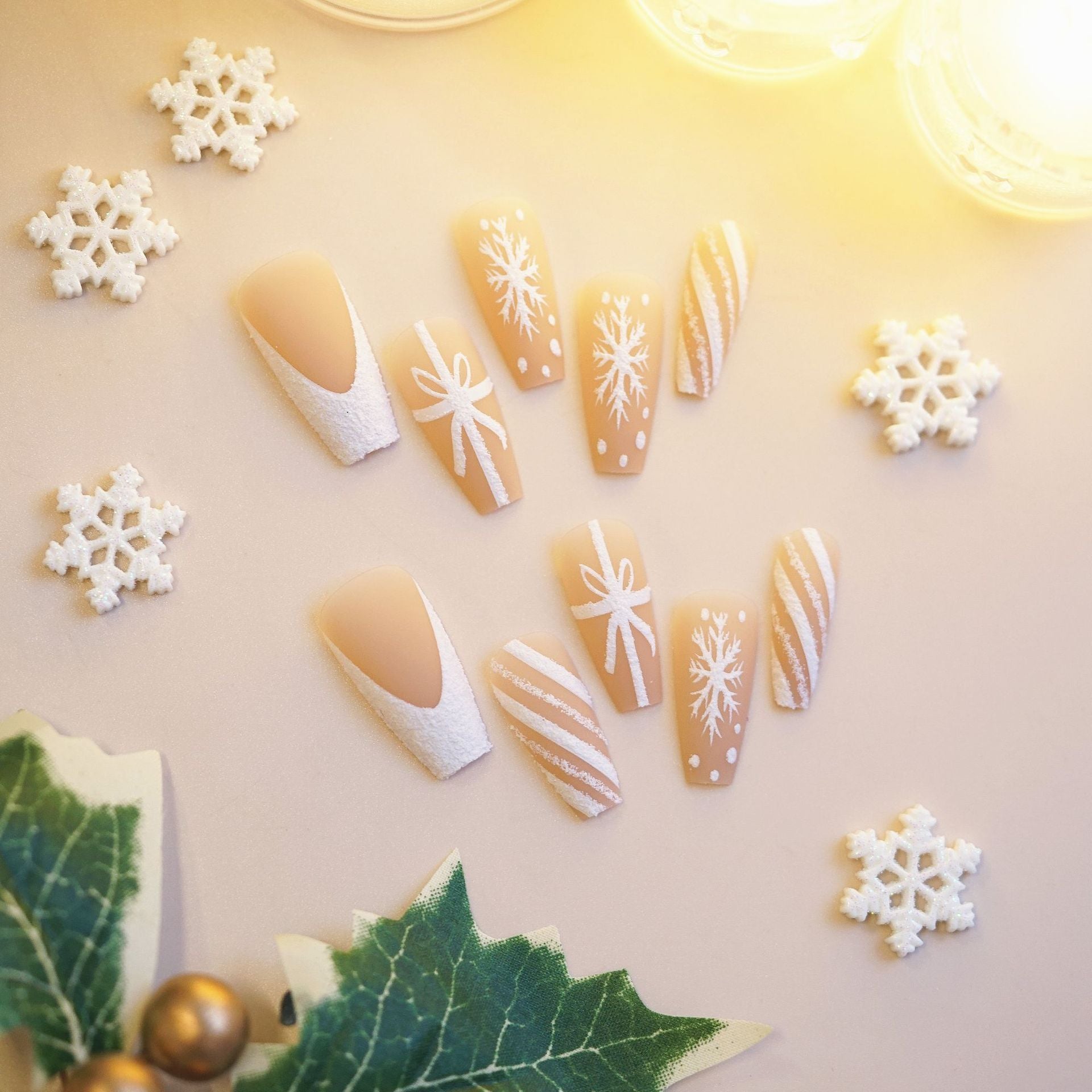 Wholesale First snow Christmas snowflakes wearing armor