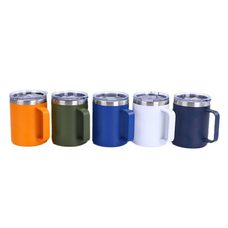 Wholesale 12oz Simple  Mug 304 Stainless Steel Double Layer Thermos Mug