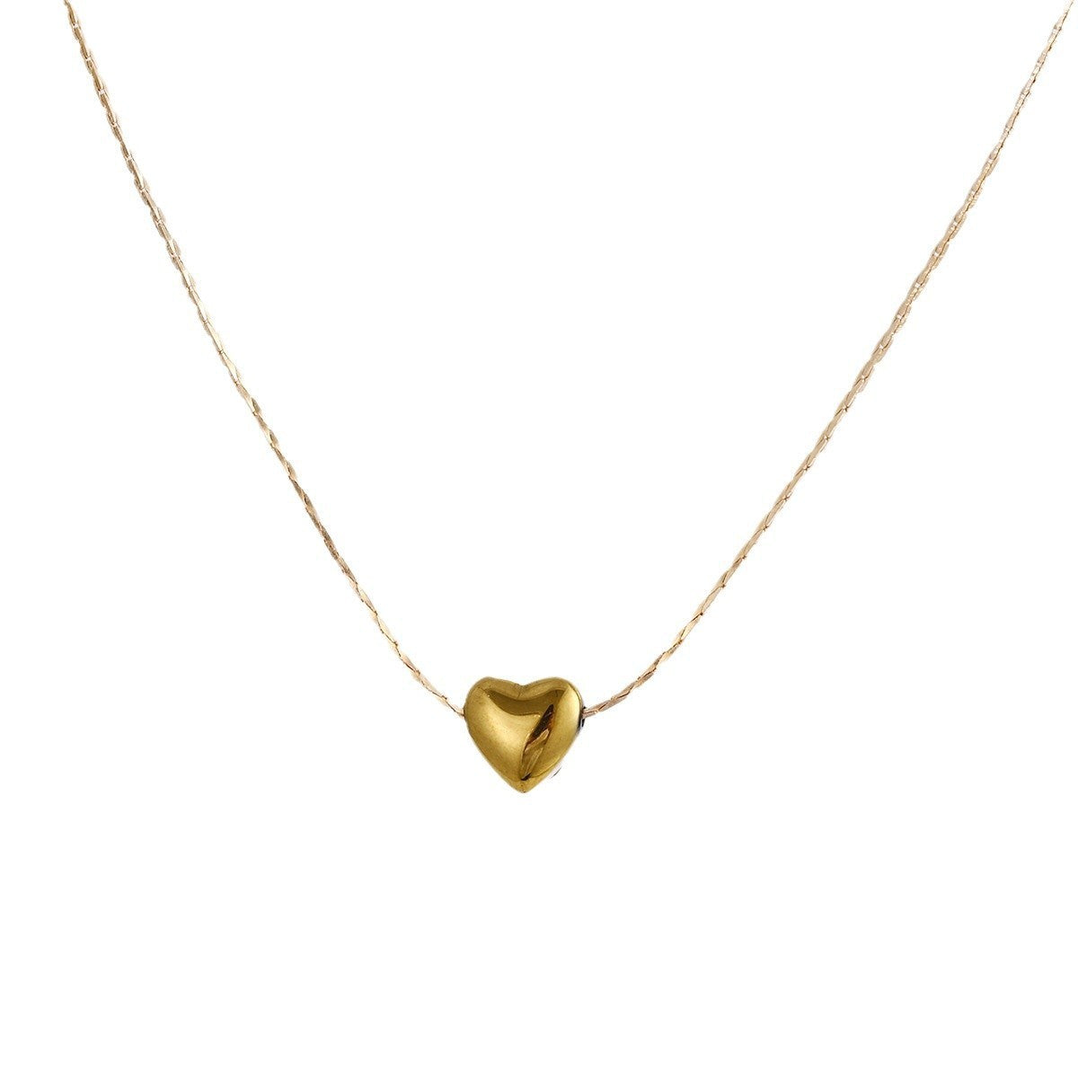 Wholesale Love heart gold ins cool style temperament clavicle chain