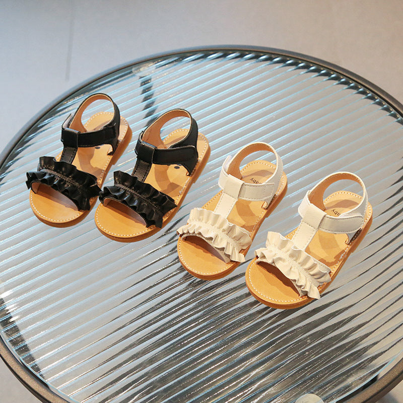 Wholesale Elastic Lace Sandals Leather Baby Supplies