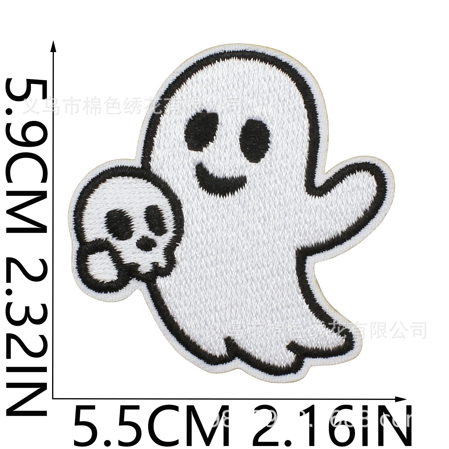 Wholesale  Ghost Embroidered Patch Decorative Applique For Clothing DIY Craft Supply