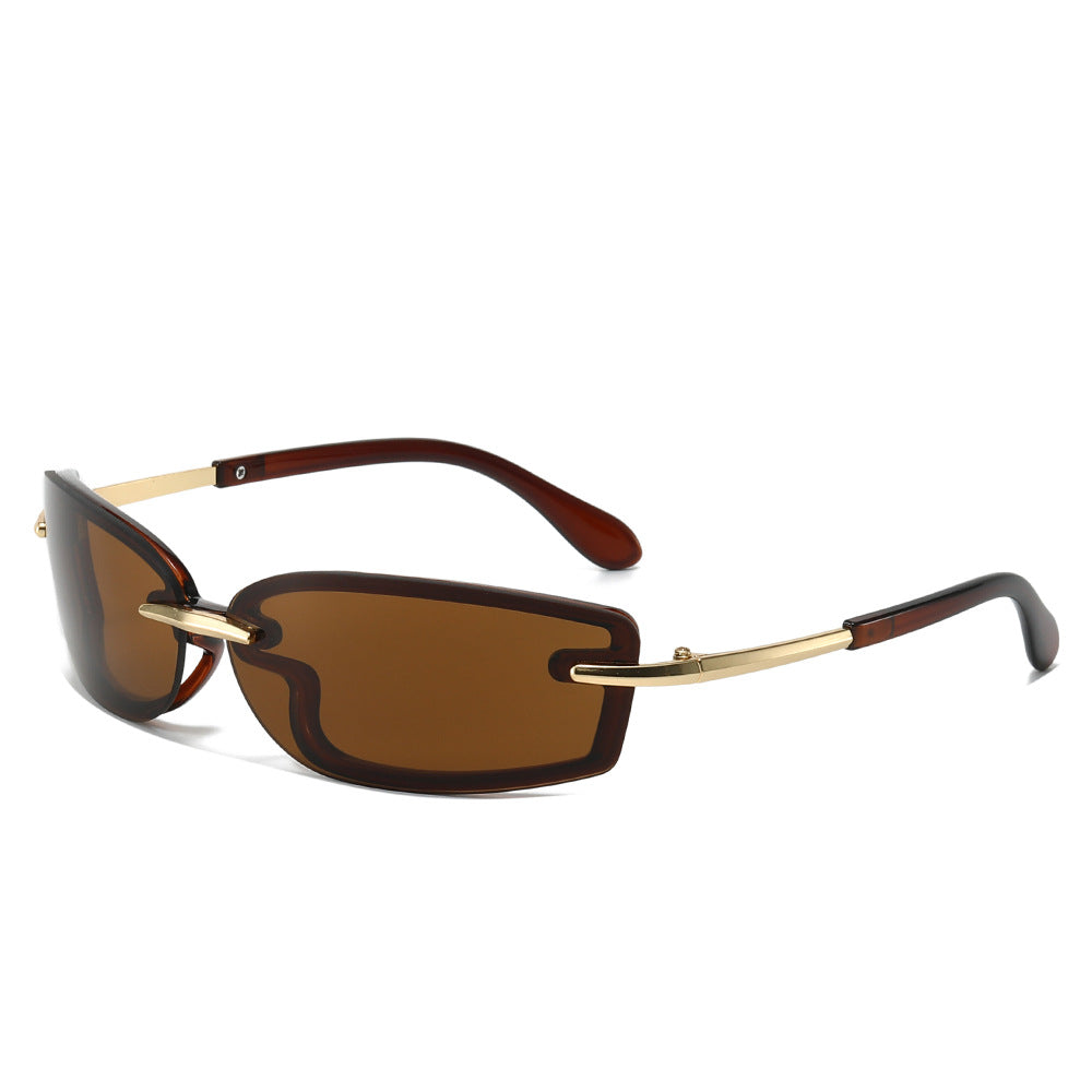 Wholesale Square Candy Color Y2K Future Style Sunglasses