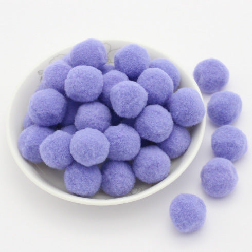 Wholesale 8mm diy handmade materials headdress accessories high elastic wool ball colorful wool ball no hole