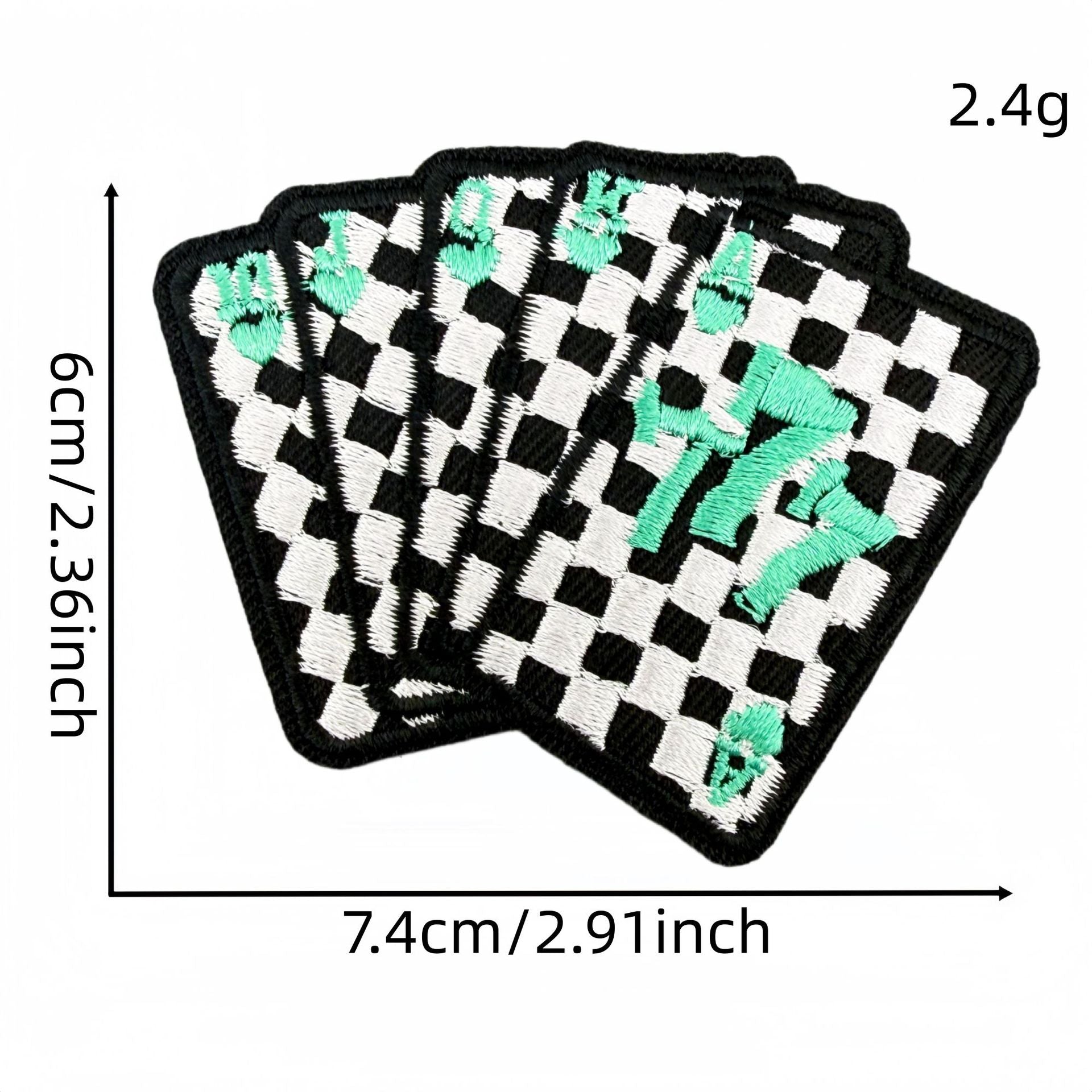 Wholesale Polyester Embroidered Iron On Patch Set Of 15 Y2K Punk Attitude Slogan DIY Clothing Bags Craft Supply