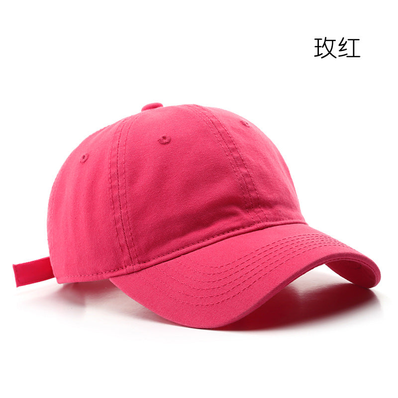 Wholesale Solid Color Light Plate Washed Retro Outdoor Sun Protection Baseball Cap