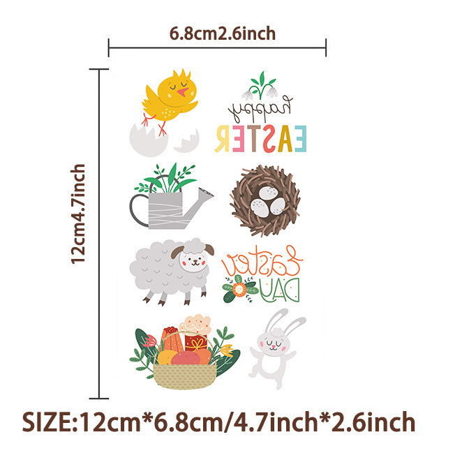 Wholesale 10pcs/pack Children's Easter Party Waterproof Disposable Tattoo Sticker