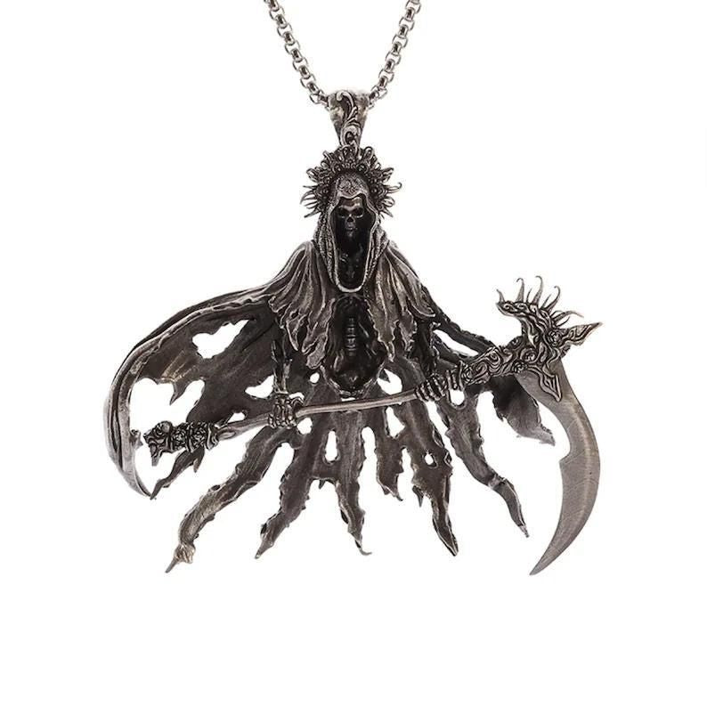 Wholesale Hell Death Scythe Death Advent Necklace