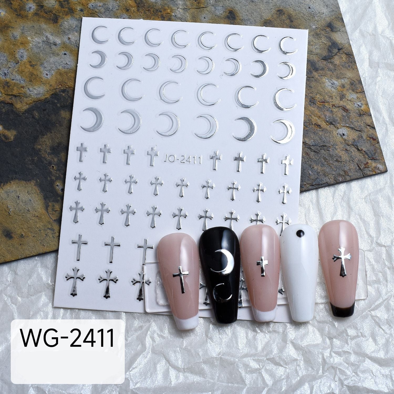 Wholesale Cyber Celebrous 3D Star Manure  Nail Sticker