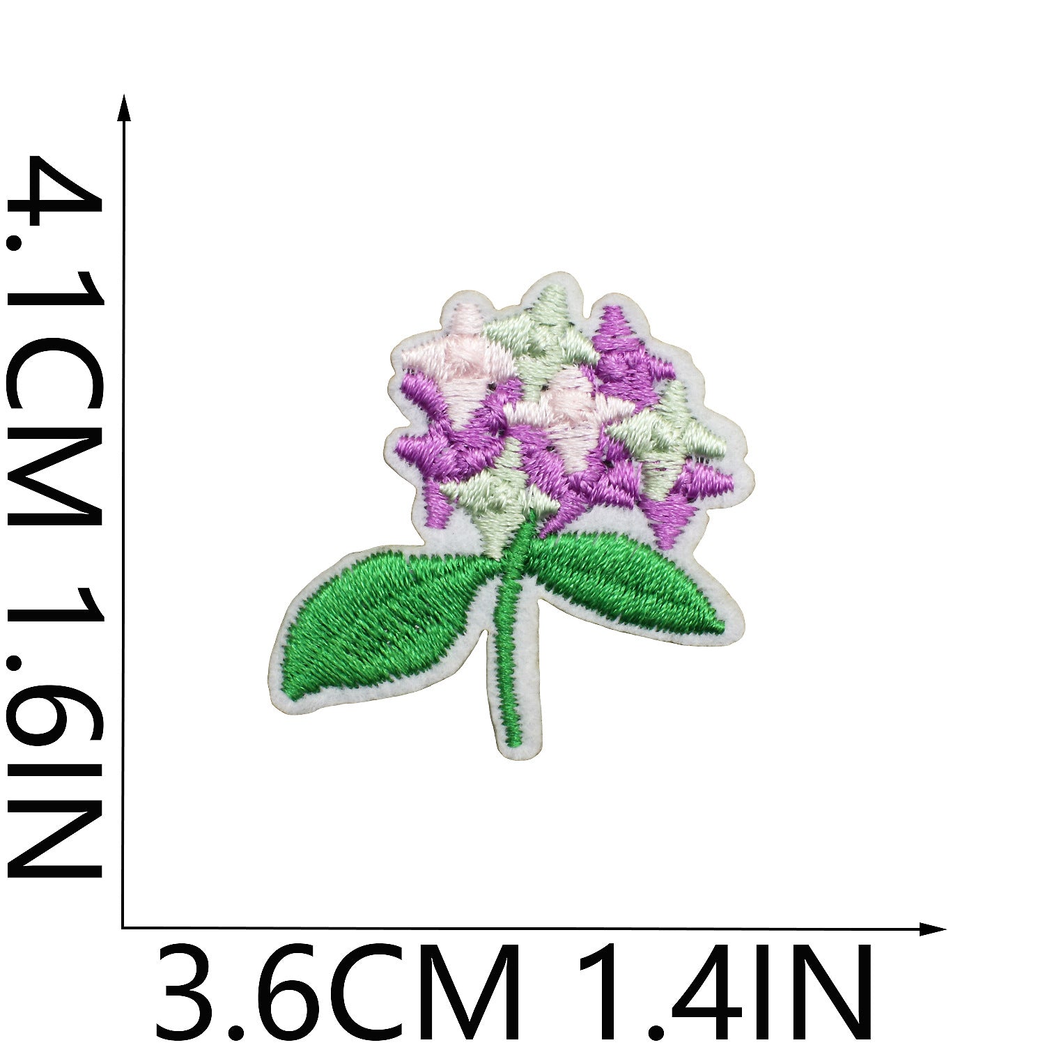 Wholesale Tulip Floral Embroidered Patch Iron On Peony Applique DIY Clothing Bag Decorative Craft Supply