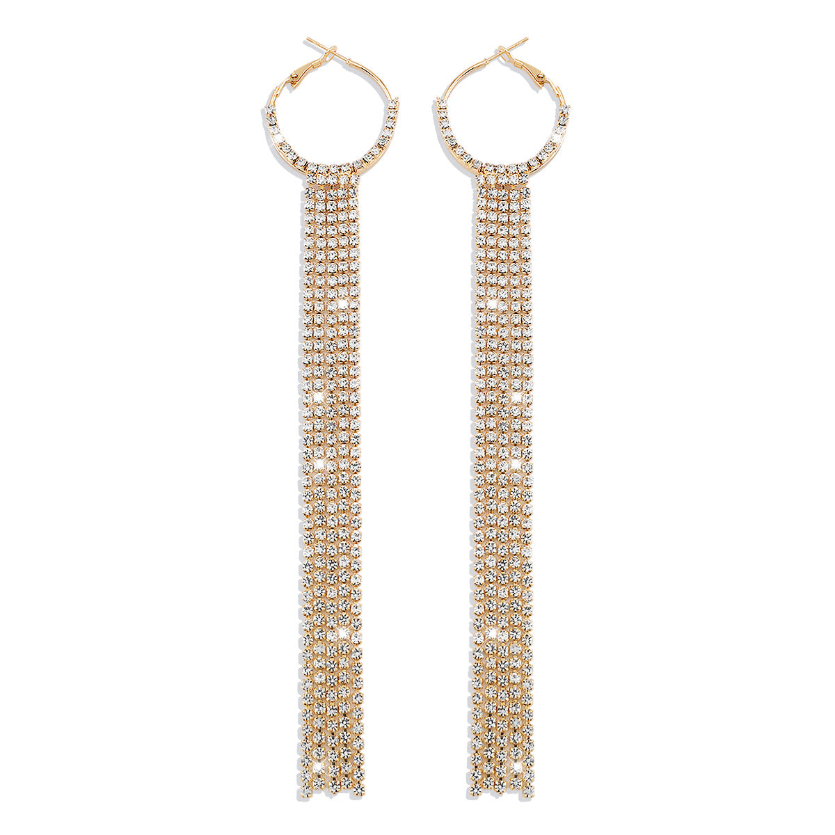 Wholesale Claw Chain Tassel Alloy Long Earrings