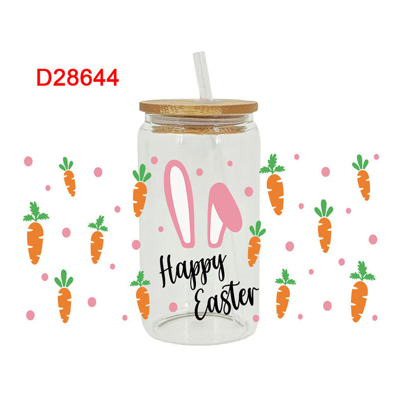 Wholesale Simple pattern 16oz Cup UV DTF Wraps