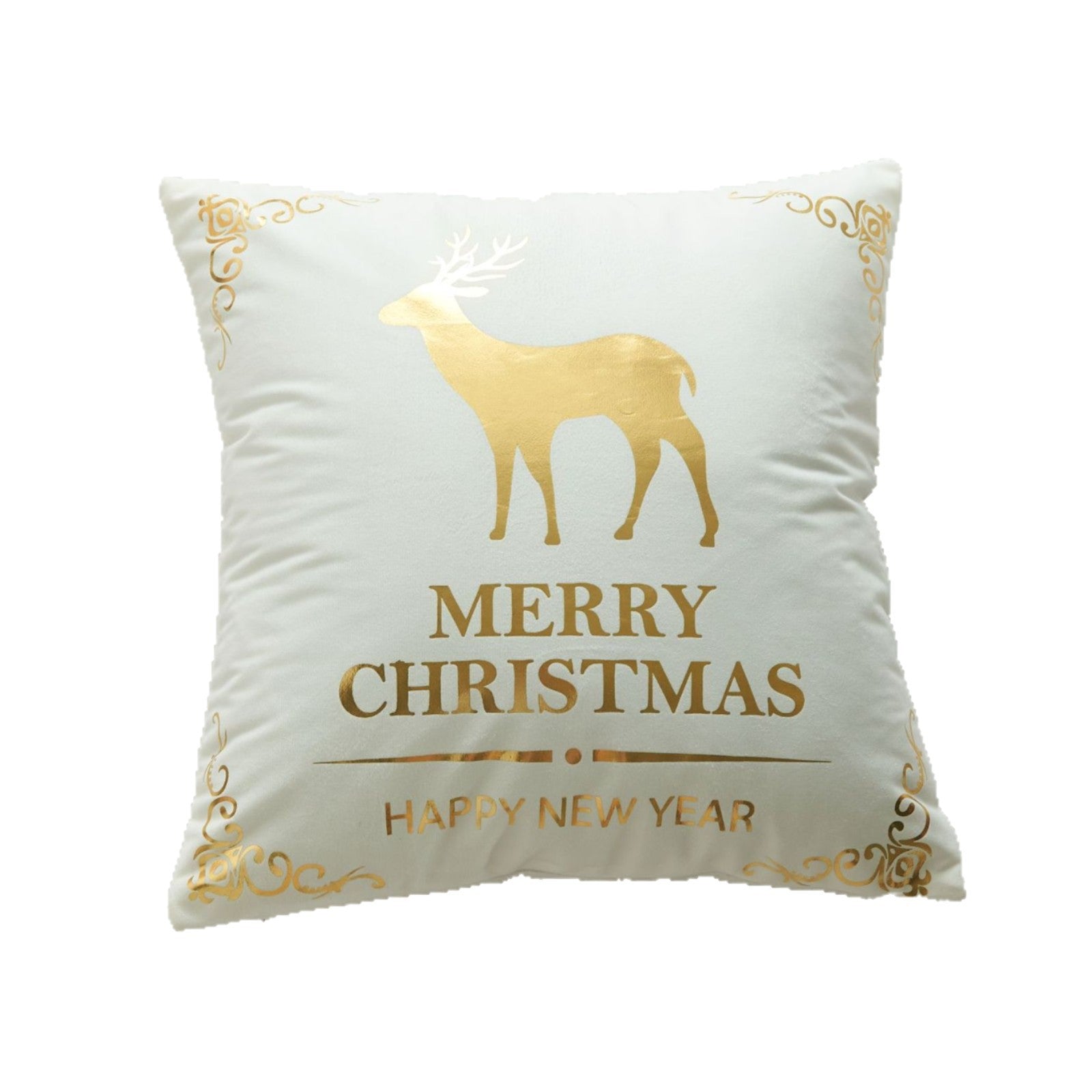 Wholesale Christmas atmosphere gold-stamping festive pillowcase