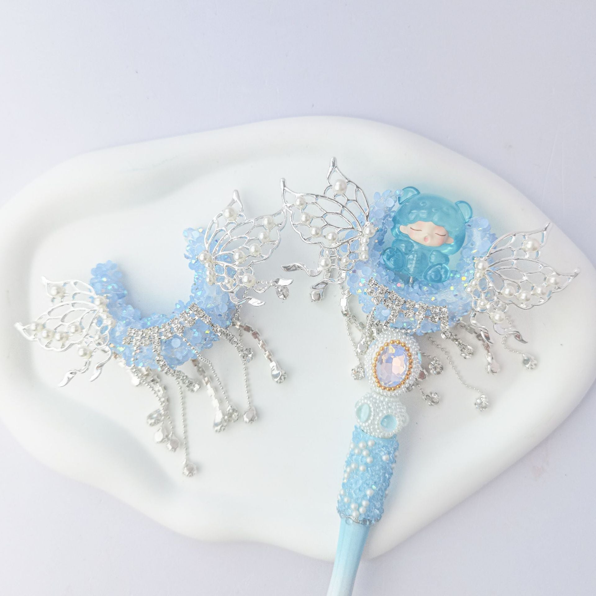 Wholesale Heavy Industry Wings Moon bling Cute Pen Acrylic Beads