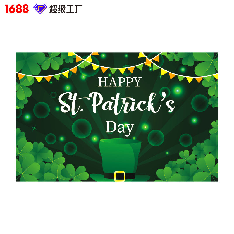 Wholesale St. Patrick's Day Background Cloth Decorations
