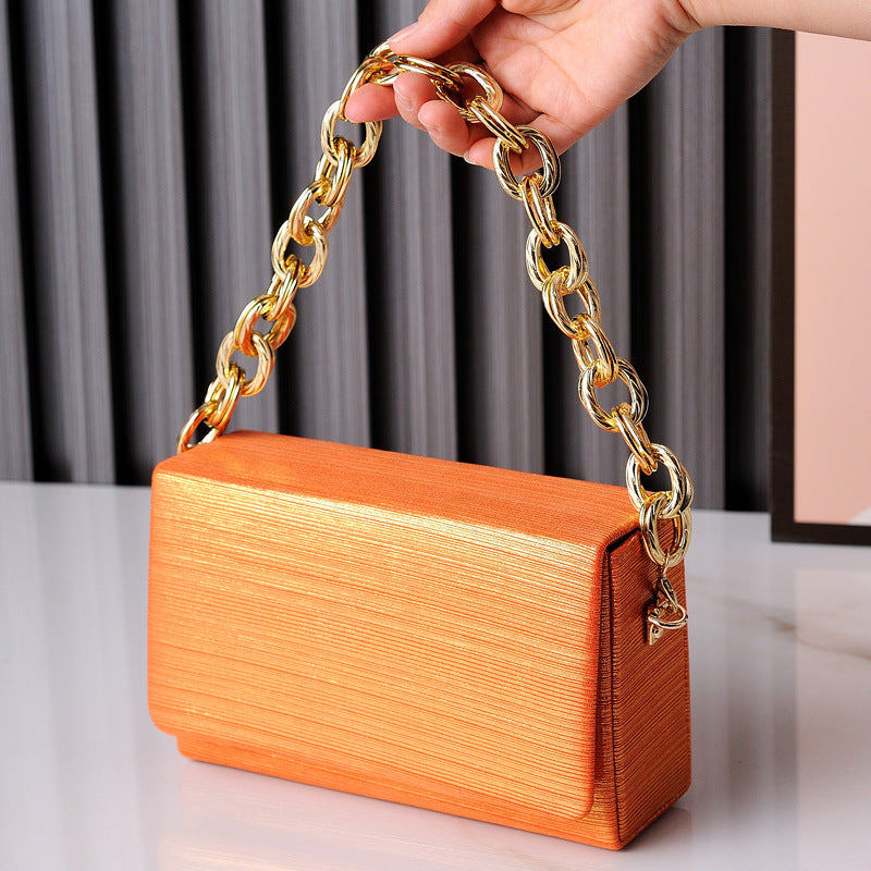 Wholesale Small Square Bag Features Versatile Chain, High-end Minimalist Handbag