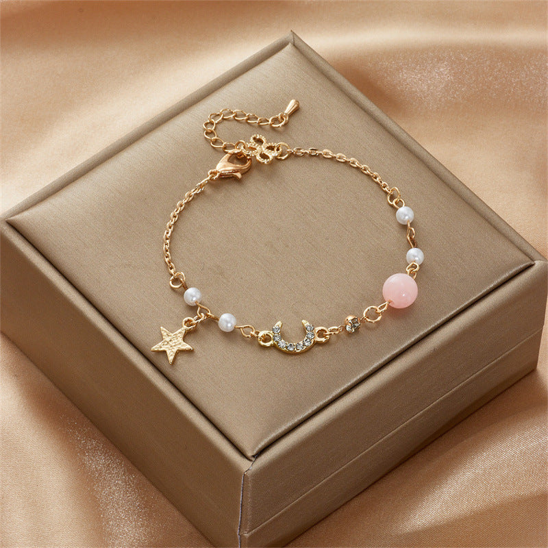 Wholesale Sun Moon Star Pearl Bracelet