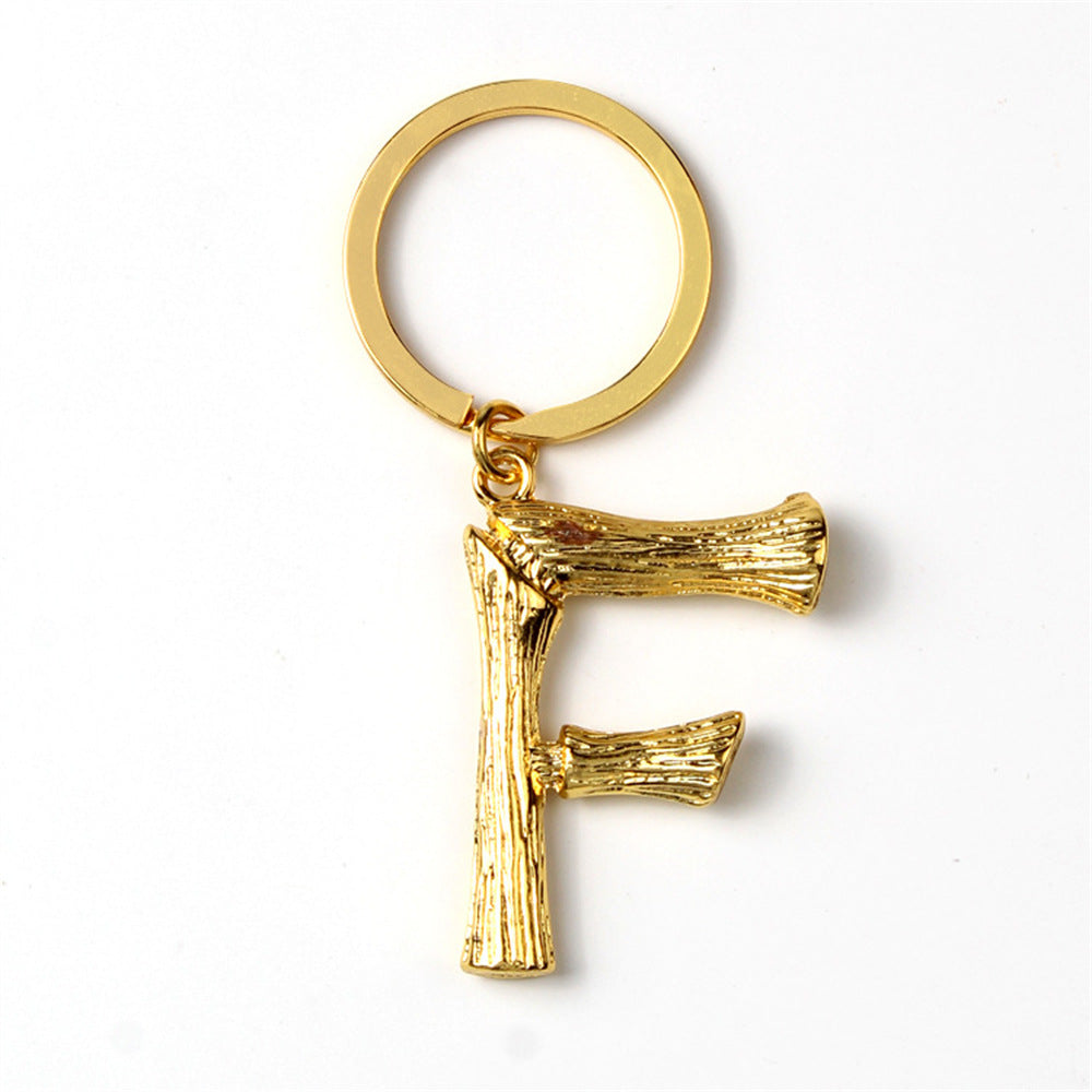 Wholesale Creative 26 English Letters Zinc Alloy Keychain