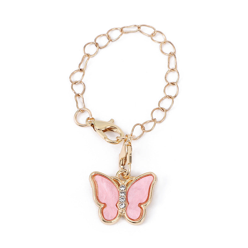 Wholesale Cute Butterfly Chain with Lobster Clasp Pendant Cup Accessories